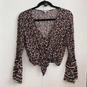 American Eagle Long sleeve Crop Top
